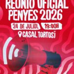 Reunió oficial penyes 2026